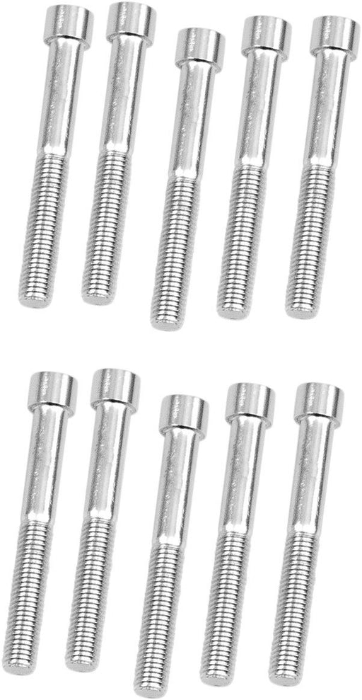 Drag Specialties Socket-Head Bolt 1/4-28X2 Smooth Chrome - Part #DS190566S - Hogparts UK