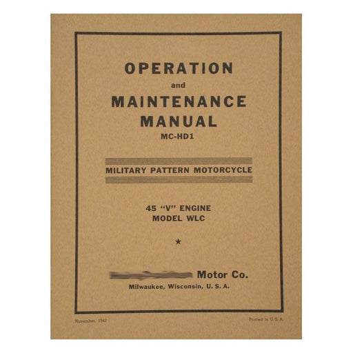 OPERATION & SERVICE MANUAL 42-43 WLC - 42-43 45" WLC<br><br>Part #903207 - hogparts-uk.myshopify.com