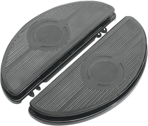 Drag Specialties Half-Moon Floorboards W/ Vibration Inserts Black - Part #16210164 - Hogparts UK