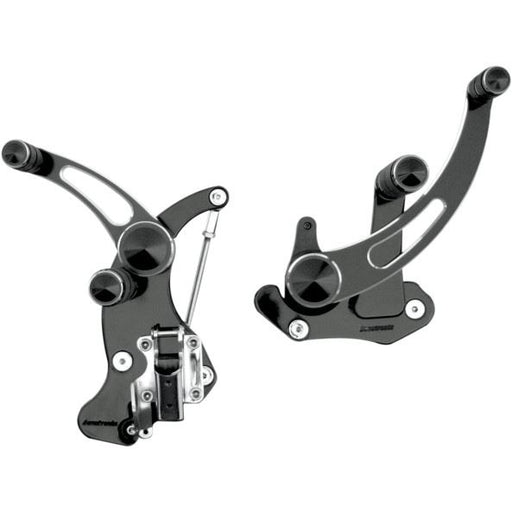 Accutronix  Forward Controls Slotted Standard Black - Part #118840 - Hogparts UK