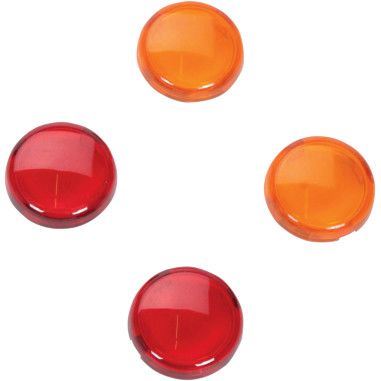 Drag Specialties Replacement Amber/Red Lens Kit For Mini Deuce Marker Lights - Part #20201177 - Hogparts UK