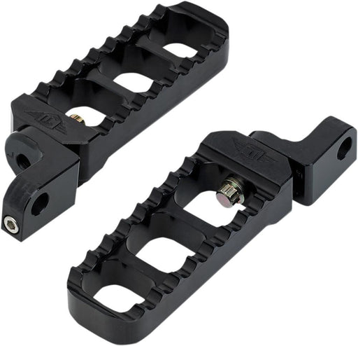 Joker Machine Adjustable Serrated Billet Foot pegs - Part #16201618 - hogparts-uk.myshopify.com