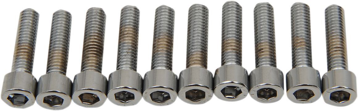 Drag Specialties Socket-Head Bolt 10-32X0.875 Smooth Chrome - Part #DS190598S - Hogparts UK