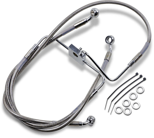 Drag Specialties Frt Brake Line Xl Ss +8 - Part #17415350 - Hogparts UK