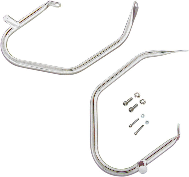 Drag Specialties Saddlebag Guards Low-Profile Chrome - Part #05051565 - Hogparts UK