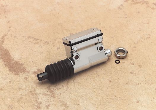 Drag Specialties Rear Master Cylinder Chrome 3/4" Bore - Part #DS530632 - Hogparts UK