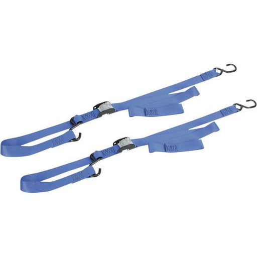 ANCRA INTEGRA BIG BIKE CAM BUCKLE TIE DOWN 1 1/2" X 66" BLUE 2PK - 39200210 - Hogparts UK