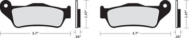 Drag Specialties Brake Pad Organic - Part #17200282 - Hogparts UK