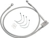 Drag Specialties Rear Brake Line Stainless Steel 2" Extended - Part #17410175 - Hogparts UK