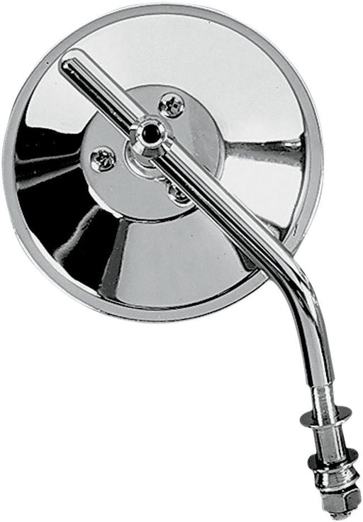 Drag Specialties Mirror Round 4" W/ Adjustable Stem Chrome - Part #DS302050 - Hogparts UK