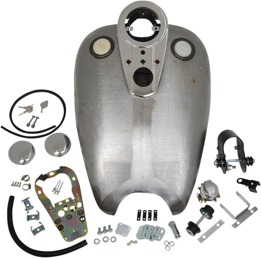 Drag Specialties Rubber Mount Quick bob Gas Tank Extended 2" 3.9 Gallon W/ Dash - Part #DS391348 - Hogparts UK