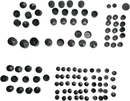 Drag Specialties Bolt Cover Kit Standard Black - Part #24010699 - Hogparts UK