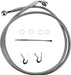 Drag Specialties Front Brake Line Stainless Steel Extended 10" - Part #17412648 - Hogparts UK