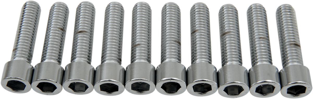 Drag Specialties Socket-Head Bolt 3/8-16X1.5 Smooth Chrome - Part #DS190555S - Hogparts UK