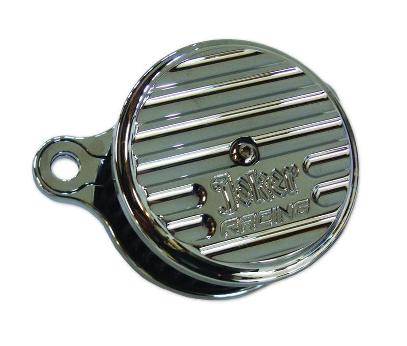 Joker Machine High Performance Air Cleaner Assembly Round "Joker Racing" Chrome <br>Vendor Part # 02-139C - hogparts-uk.myshopify.com