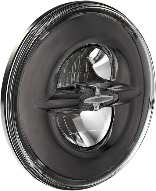 Drag Specialties Headlight 7" W/Mounting Ring Reflector 12V Led Dark Chrome - Part #20011792 - Hogparts UK
