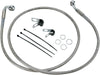 Drag Specialties Front Brake Line Stainless Steel Extended 8" - Part #17412683 - Hogparts UK