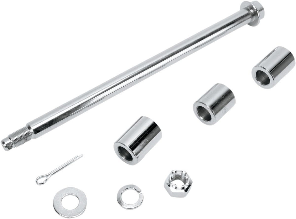 Drag Specialties Rear Axle Kit Chrome 13" - Part #02140047 - Hogparts UK