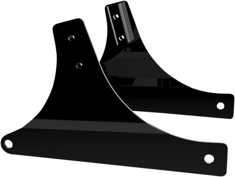 Drag Specialties Gloss Black Sissy Bar Side Brackets - Part #15040055 - Hogparts UK