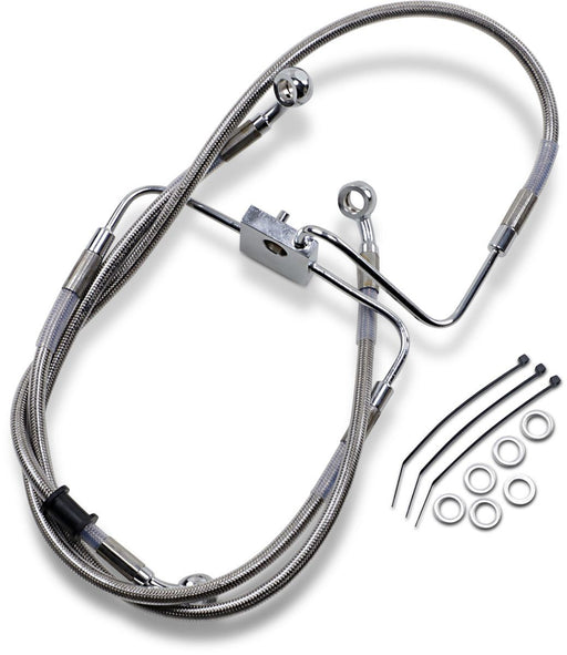 Drag Specialties Frt Brake Line Xl Ss +4 - Part #17415346 - Hogparts UK