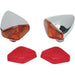 Drag Specialties Chrome Diamond Lights - Part #20401766 - Hogparts UK