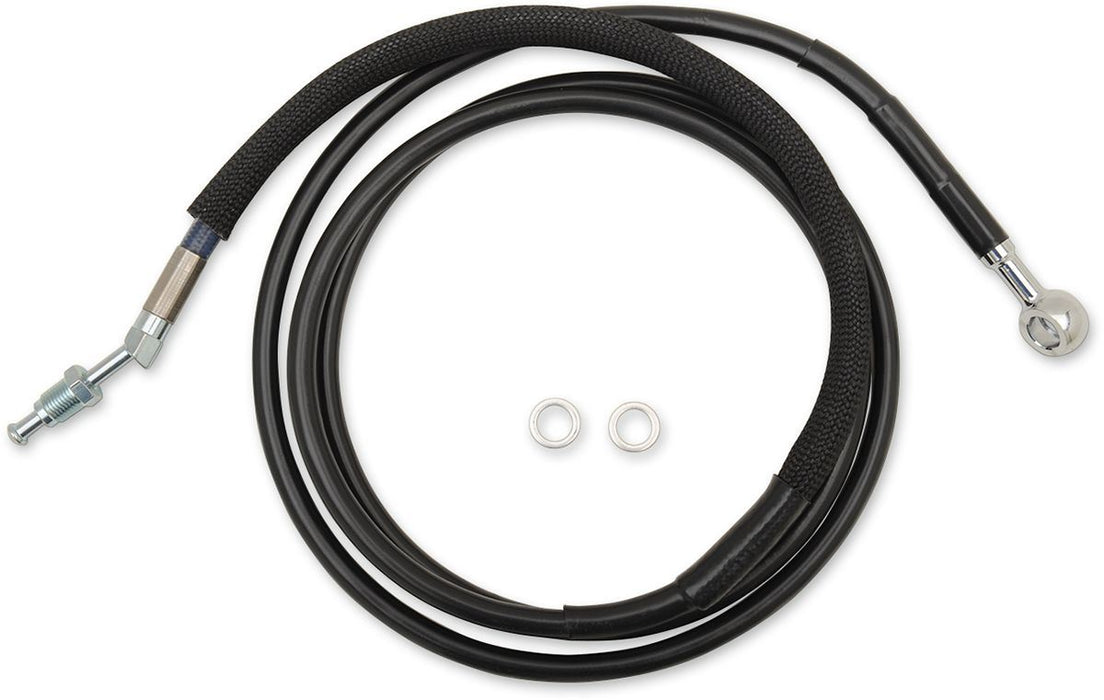 Drag Specialties Clutch Line Black Vinyl Coated Stainless Steel Hydraulic - Part #06610050 - Hogparts UK