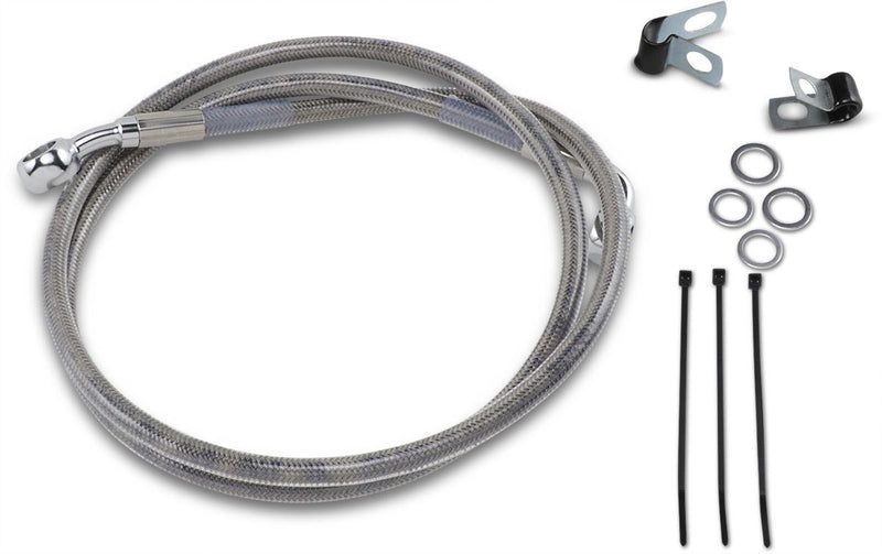 Drag Specialties Front Brake Line Stainless Steel Extended 2" - Part #17412675 - Hogparts UK