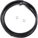 Drag Specialties Clutch Line Black Vinyl Coated + 2" Stainless Steel Hydraulic - Part #06610024 - Hogparts UK