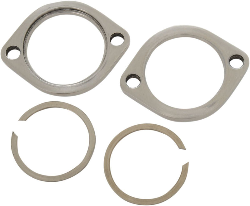Drag Specialties Exhaust Flange Kit Standard Stainless Steel - Part #18610889 - Hogparts UK
