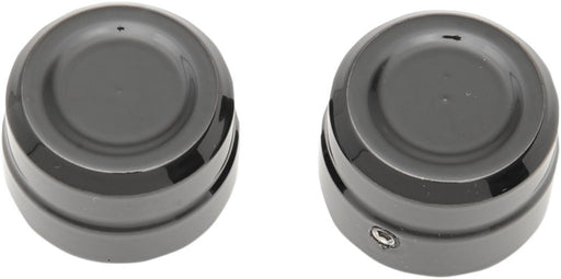 Drag Specialties Billet Cap Axle Black Front - Part #02140831 - Hogparts UK