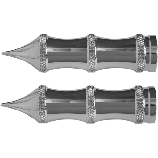 Accutronix  Toe Pegs Tribal Chrome - Part #118047 - Hogparts UK