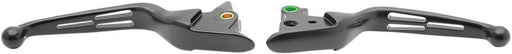 Drag Specialties Black Slotted Lever Set - Part #06101685 - Hogparts UK