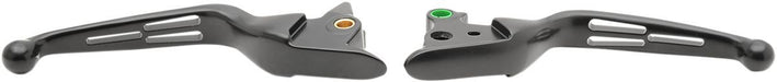 Drag Specialties Black Slotted Lever Set - Part #06101685 - Hogparts UK