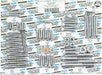 Drag Specialties Chrome Socket-Head Motor Bolt Kit Knurled - Part #DS190869 - Hogparts UK