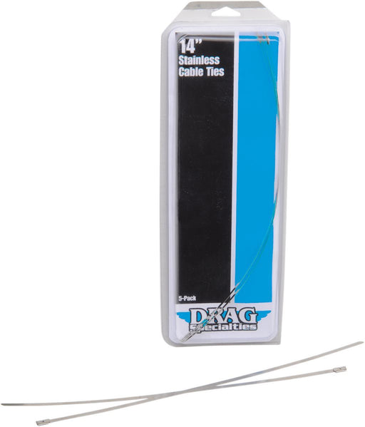Drag Specialties Stainless Steel Cable Ties 14" - Part #18610670 - Hogparts UK
