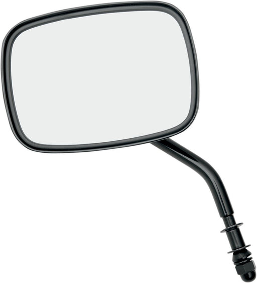 Drag Specialties Mirror Rectangular Black W/ Short Stem - Part #06400655 - Hogparts UK