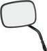 Drag Specialties Mirror Rectangular Black W/ Short Stem - Part #06400655 - Hogparts UK