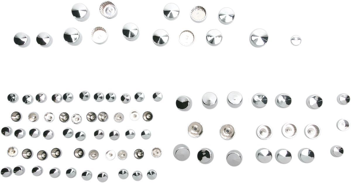 Drag Specialties Bolt Cover Kit Standard Chrome - Part #24010706 - Hogparts UK