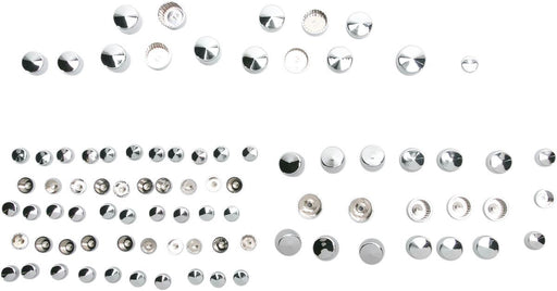 Drag Specialties Bolt Cover Kit Standard Chrome - Part #24010706 - Hogparts UK