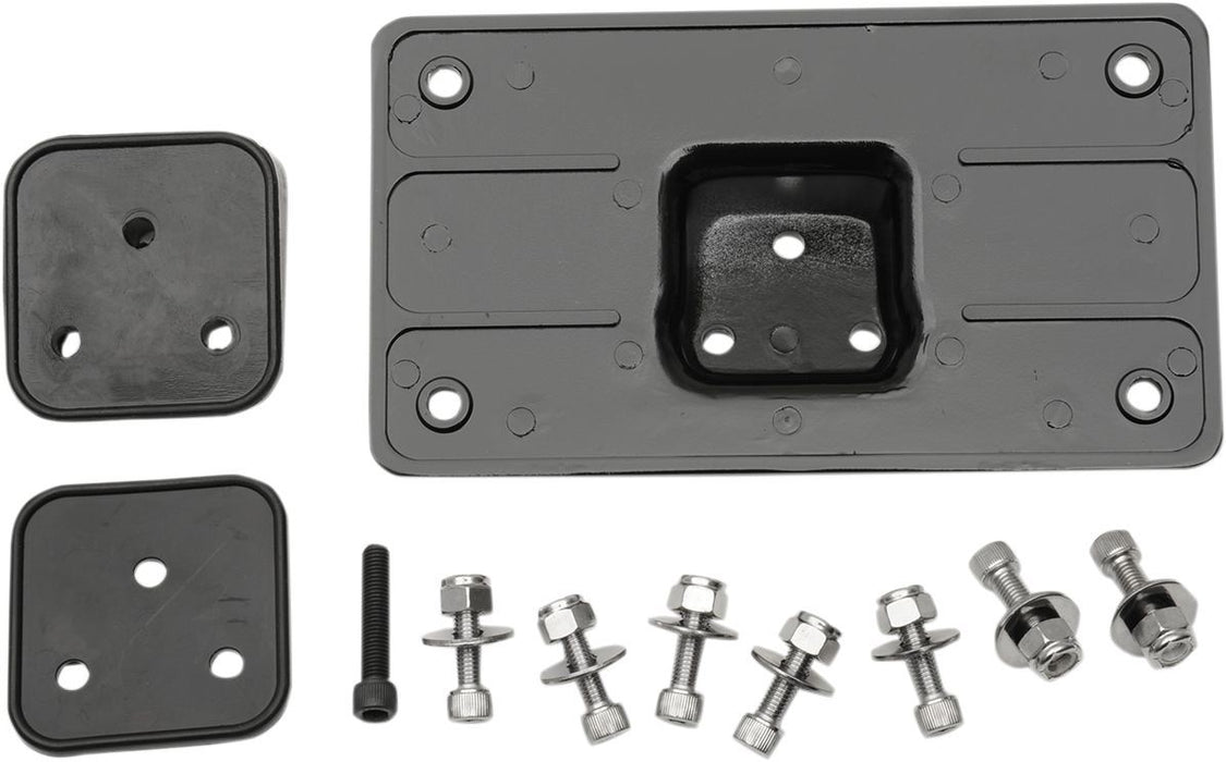 Drag Specialties Mount License Plate Black - Part #20300886 - Hogparts UK