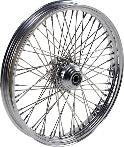Drag Specialties Front Wheel 21X2.15 Single-Disc 60-Spoke Chrome - Part #02030397 - Hogparts UK