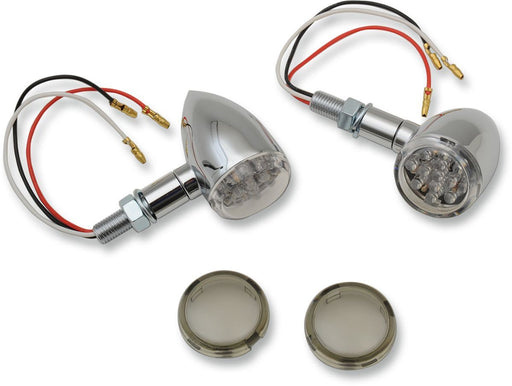 Drag Specialties Led Mini Deuce Marker Light Kit Chrome/Red - Part #20401958 - Hogparts UK
