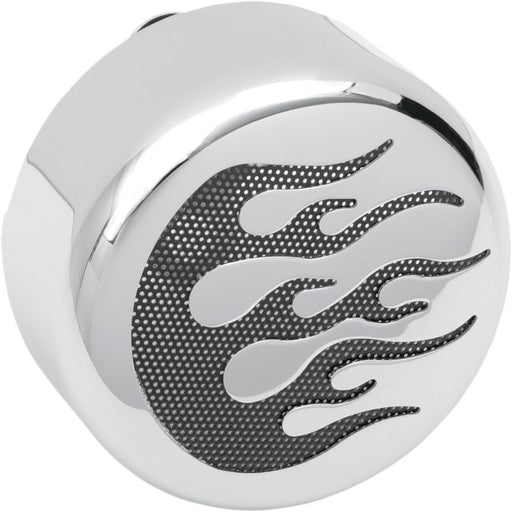 Drag Specialties Cover Horn Flame Chrome - Part #21070052 - Hogparts UK