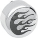 Drag Specialties Cover Horn Flame Chrome - Part #21070052 - Hogparts UK