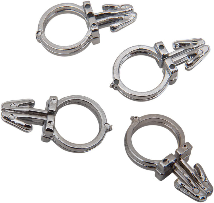 Drag Specialties Handlebar Wiring Clips 0.5" Chrome - Part #DS272334 - Hogparts UK