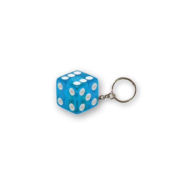 TRIKTOPZ DICE KEY CHAIN BLUE GLITTER - <br><br>Part #555532 - hogparts-uk.myshopify.com