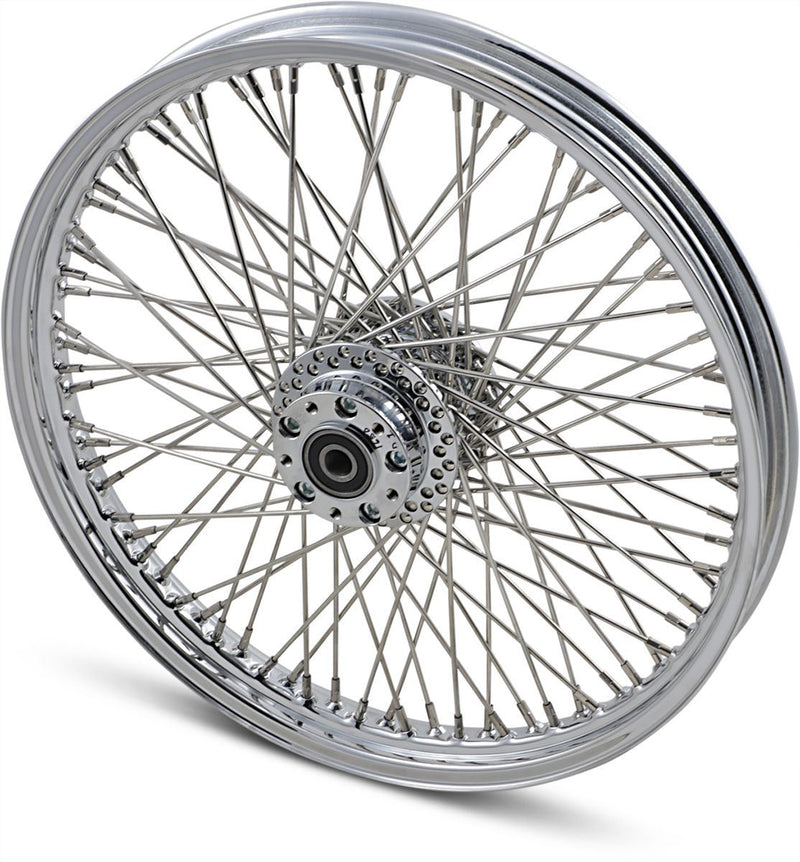 Drag Specialties Front Wheel 21X2.15 Single-Disc 80-Spoke Chrome - Part #02030040 - Hogparts UK