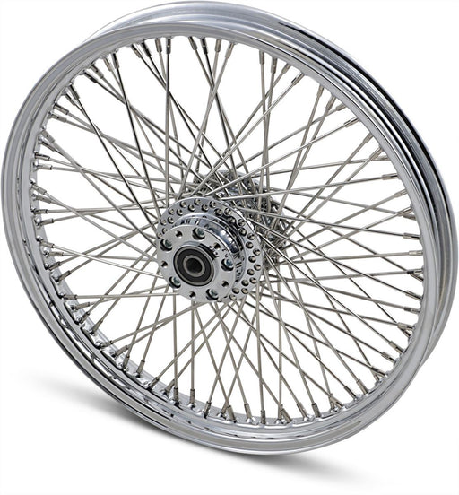 Drag Specialties Front Wheel 21X2.15 Single-Disc 80-Spoke Chrome - Part #02030040 - Hogparts UK