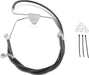 Drag Specialties Front Brake Line Black Vinyl Coated Stainless Steel Extended 2" - Part #17412515 - Hogparts UK