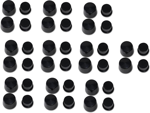 Drag Specialties Axle Caps Front Black - Part #24020162 - Hogparts UK